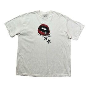 Olivia Rodrigo GUTS Tour Amex Exclusive Lip T-Shirt White Size XXL 2XL Concert